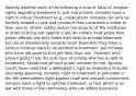 Identify whether each of the following is true or false of inmates' rights regarding treatment in jails and prisons. Inmates have a right to refuse treatment (e.g., medication). Inmates can only be forcibly treated in jails and prisons if they constitute a threat to their own or others' safety and/or the security of the institution. In order to bring suit against a jail, an inmate must prove that prison officials not only failed their duty to provide treatment, but did so intentionally. Inmates must show that they have a serious medical need to be entitled to treatment. Jail inmates who have not gone to trial yet (and thus, are "innocent until proven guilty") are the only type of inmate who has a right to treatment. Sentenced jail and prison inmates do not. Various courts have ruled that a defendant's right to treatment includes discharge planning. Inmates' right to treatment is grounded in the 8th Amendment right against cruel and unusual punishment. Inmates have a right to optimal treatment, or that which is on par with those in the community who can afford insurance.