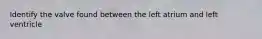 Identify the valve found between the left atrium and left ventricle
