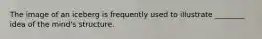 The image of an iceberg is frequently used to illustrate ________ idea of the mind's structure.