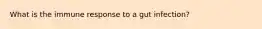 What is the immune response to a gut infection?