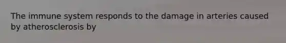 The immune system responds to the damage in arteries caused by atherosclerosis by
