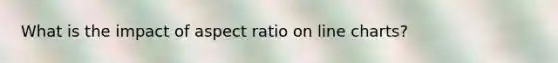 What is the impact of aspect ratio on line charts?