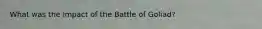 What was the impact of the Battle of Goliad?