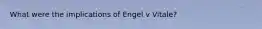 What were the implications of Engel v Vitale?