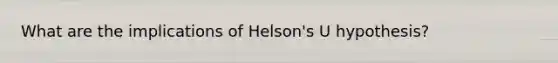 What are the implications of Helson's U hypothesis?