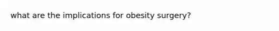 what are the implications for obesity surgery?