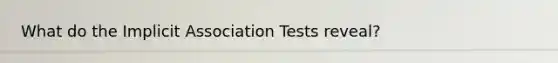 What do the Implicit Association Tests reveal?