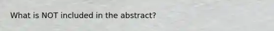 What is NOT included in the abstract?