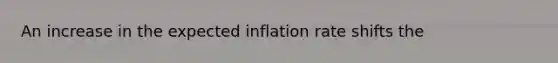 An increase in the expected inflation rate shifts the