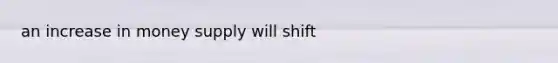 an increase in money supply will shift