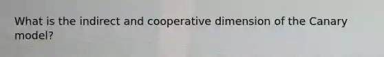 What is the indirect and cooperative dimension of the Canary model?