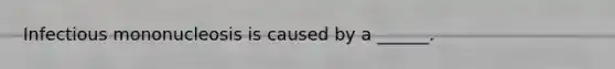 Infectious mononucleosis is caused by a ______.