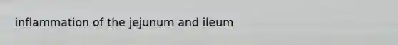 inflammation of the jejunum and ileum