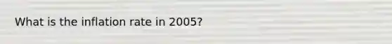 What is the inflation rate in 2005?