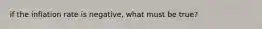 if the inflation rate is negative, what must be true?