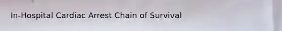 In-Hospital Cardiac Arrest Chain of Survival