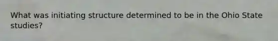 What was initiating structure determined to be in the Ohio State studies?