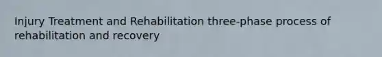 Injury Treatment and Rehabilitation three-phase process of rehabilitation and recovery