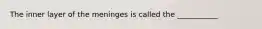 The inner layer of the meninges is called the ___________