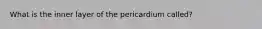What is the inner layer of the pericardium called?