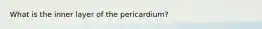 What is the inner layer of the pericardium?