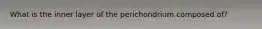 What is the inner layer of the perichondrium composed of?