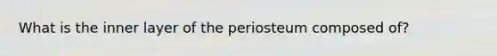 What is the inner layer of the periosteum composed of?