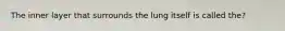 The inner layer that surrounds the lung itself is called the?