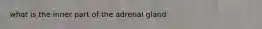 what is the inner part of the adrenal gland