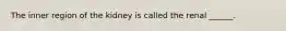 The inner region of the kidney is called the renal ______.