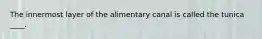 The innermost layer of the alimentary canal is called the tunica ____.