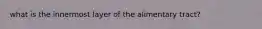 what is the innermost layer of the alimentary tract?