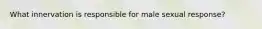 What innervation is responsible for male sexual response?