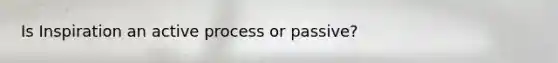 Is Inspiration an active process or passive?