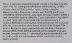 Which instructions should the nurse include in the teaching of a client who has undergone radioactive iodine therapy to treat Graves' disease? Select all that apply 1 keep scheduled appointments to frequently monitor your free T4 and thyroid stimulating hormone levels , you could develop hypothyroidism 2 seek immediate medical attention if you experience a high fever or a fast heart rate, these could indicate thyroid storm 3 continue taking your anti thyroid medications until the physician tells you to discontinue these based on your free T4 and TSH levels 4 be sure to cover your toilet seat and flush 3 times to prevent others from getting exposed to the radiation that you excrete from your body 5 if you develop hyperthyroidism it can be treated with a hormone replacement medication such as hydrocortisone