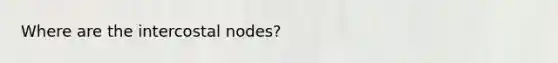 Where are the intercostal nodes?