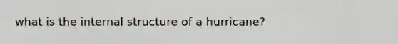 what is the internal structure of a hurricane?