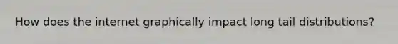How does the internet graphically impact long tail distributions?