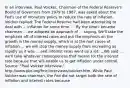 In an​ interview, Paul​ Volcker, Chairman of the Federal​ Reserve's Board of Governors from 1979 to​ 1987, was asked about the​ Fed's use of monetary policy to reduce the rate of inflation. Volcker​ replied: The Federal Reserve had been attempting to deal with ... inflation for some time. ... By the time I became chairman ... we adopted an approach of ...​ saying, We'll take the emphasis off of interest rates and put the emphasis on the growth in the money​ supply, which is at the root cause of inflation ... we will stop the money supply from increasing as rapidly as it was ... and interest rates went up a lot. ...We said ...​ we'll take whatever consequences that means for the interest rate because that will enable us to get inflation under control. ​Source:​ "Paul Volcker​ Interview," ​http://www.pbs.org/fmc/interviews/volcker.htm. While Paul Volcker was​ chairman, the Fed did not target both the rate of inflation and interest rates because