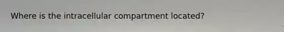 Where is the intracellular compartment located?