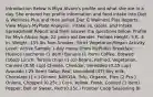 Introduction Below is Miya Alvaro's profile and what she ate in a day. She entered her profile information and food intake into Diet & Wellness Plus and then pulled Diet & Wellness Plus Reports. View Miya's MyPlate Analysis , Intake vs. Goals, and Intake Spreadsheet Report and then answer the questions below. Profile for Miya Alvaro Age: 22 years old Gender: Female Height: 5 ft, 4 in. Weight: 155 lbs Non-Smoker, Strict Vegetarian/Vegan Activity Level: Active Sample 1-day menu (from MyPlate) Breakfast: Huevos rancheros (1 item) Banana (1 item) Coffee, Brewed (16oz) Lunch: Tortilla chips (1 oz) Beans, Refried, Vegetarian, Canned (0.50 cup) Cheese, Cheddar, Shredded (0.25 cup) Avocado (.25 item) Salsa, Red, Uncooked (4T) Soy milk, Chocolate (1 c.) Dinner: NAYOSA, Tofu, Organic, Firm (2 Pcs.) Onions, Chopped (0.25c.) Corn, Yellow, Fresh, Cooked (1 item) Pepper, Bell or Sweet, Red (0.25c.) Frontier Coop Seasoning Bl