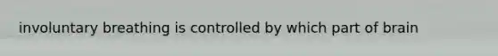involuntary breathing is controlled by which part of brain