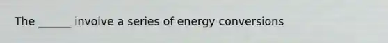 The ______ involve a series of energy conversions