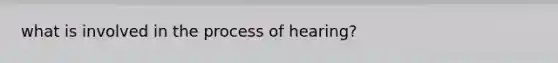 what is involved in the process of hearing?