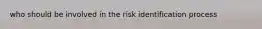 who should be involved in the risk identification process