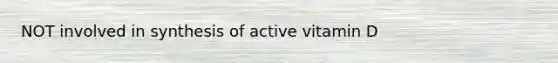 NOT involved in synthesis of active vitamin D