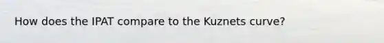 How does the IPAT compare to the Kuznets curve?