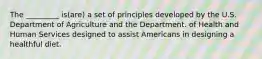 The _________ is(are) a set of principles developed by the U.S. Department of Agriculture and the Department. of Health and Human Services designed to assist Americans in designing a healthful diet.