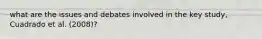 what are the issues and debates involved in the key study, Cuadrado et al. (2008)?