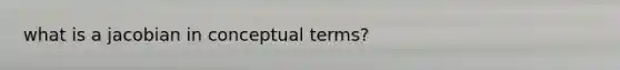 what is a jacobian in conceptual terms?